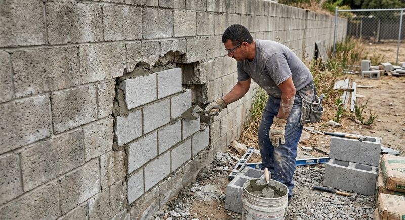 Block Wall Repair in Boynton Beach, FL