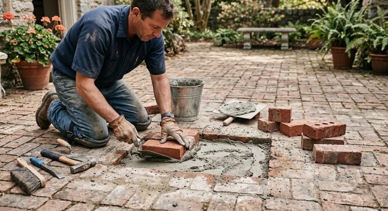 Brick Flatwork Repair in Loxahatchee, FL