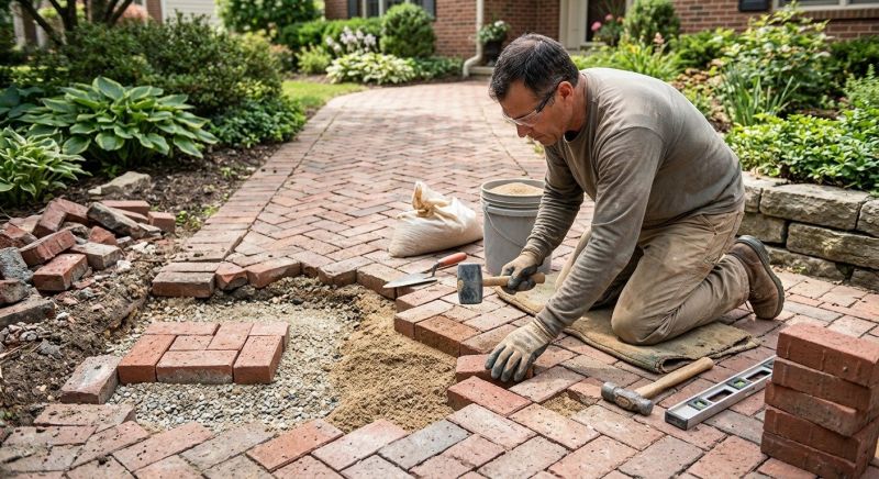 Brick Hardscape Repair in West Palm Beach, FL