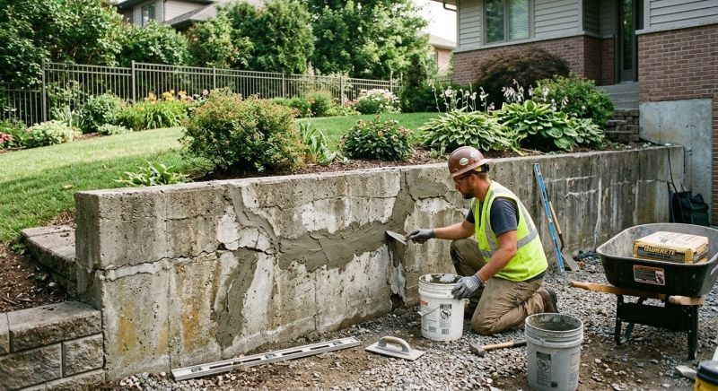 Brick Retaining Wall Repair in West Palm Beach, FL