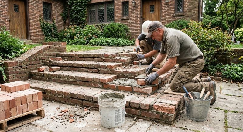 Brick Stairs Repair in Delray Beach, FL
