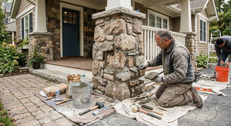 Stone Column Repair in West Palm Beach, FL