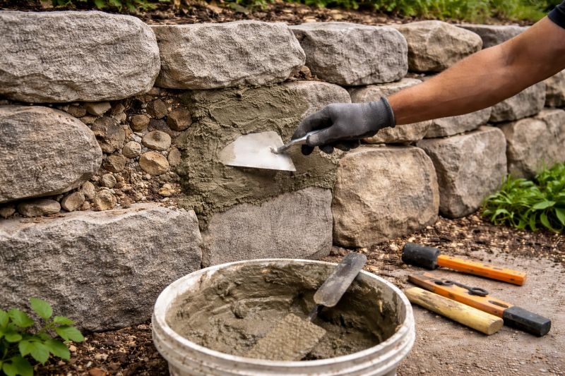Stone Wall Repair in Loxahatchee, FL